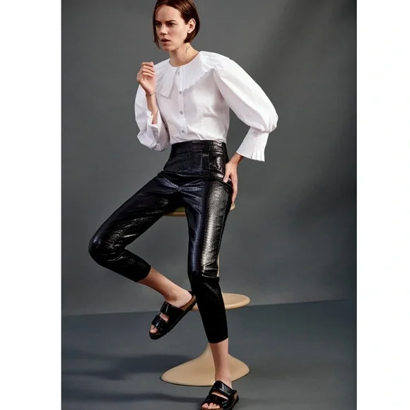 Zara Faux Leather Pants - Picture 2 of 6